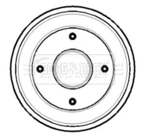 Тормозный барабан BORG & BECK BBR7105