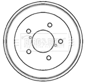 Тормозный барабан BORG & BECK BBR7107