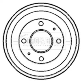 Тормозный барабан BORG & BECK BBR7111