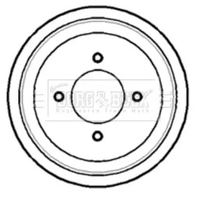 Тормозный барабан BORG & BECK BBR7112