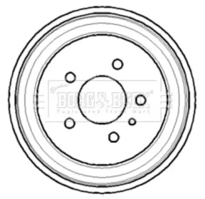 Тормозный барабан BORG & BECK BBR7113