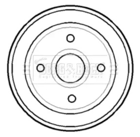 Тормозный барабан BORG & BECK BBR7115