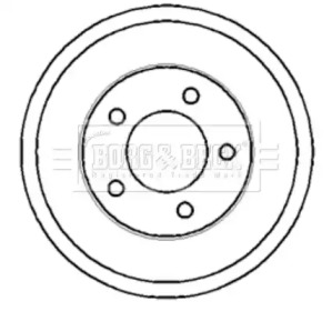 Тормозный барабан BORG & BECK BBR7117