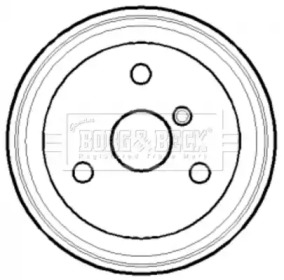 Тормозный барабан BORG & BECK BBR7118