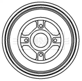 Тормозный барабан BORG & BECK BBR7119