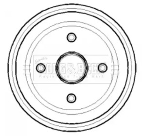 Тормозный барабан BORG & BECK BBR7123