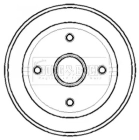 Тормозный барабан BORG & BECK BBR7124