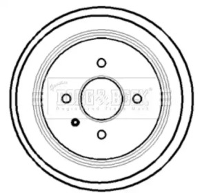 Тормозный барабан BORG & BECK BBR7127