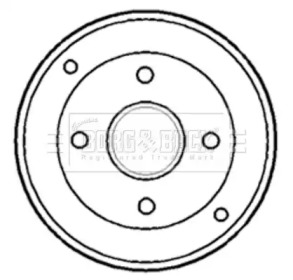 Тормозный барабан BORG & BECK BBR7134