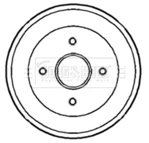 Тормозный барабан BORG & BECK BBR7135