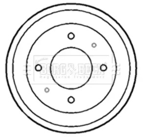 Тормозный барабан BORG & BECK BBR7136