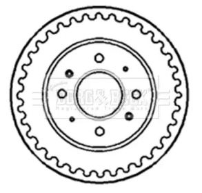 Тормозной барабан BORG & BECK BBR7139