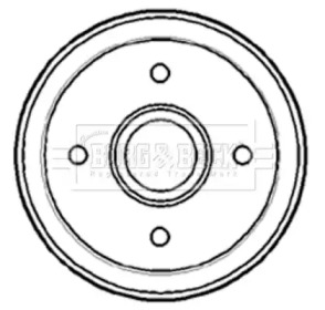 Тормозный барабан BORG & BECK BBR7144