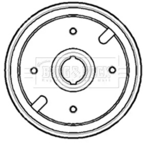 Тормозный барабан BORG & BECK BBR7145