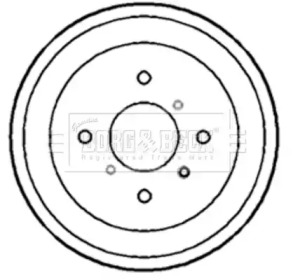 Тормозный барабан BORG & BECK BBR7146