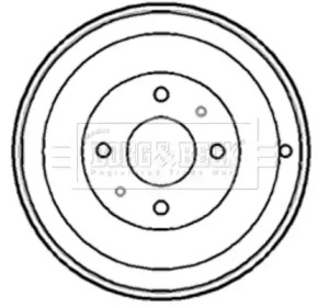 Тормозный барабан BORG & BECK BBR7148