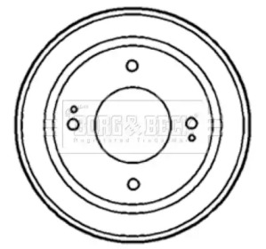 Тормозный барабан BORG & BECK BBR7152