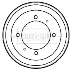 Тормозный барабан BORG & BECK BBR7153