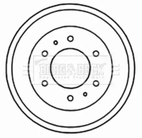 Тормозной барабан BORG & BECK BBR7155