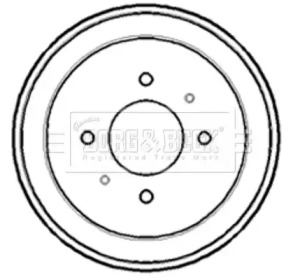 Тормозный барабан BORG & BECK BBR7160