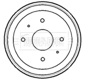 Тормозный барабан BORG & BECK BBR7161