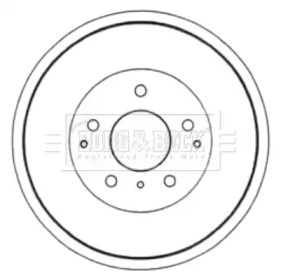 Тормозный барабан BORG & BECK BBR7162