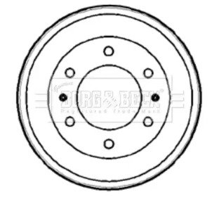 Тормозный барабан BORG & BECK BBR7163