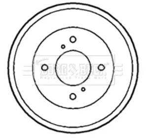 Тормозный барабан BORG & BECK BBR7165