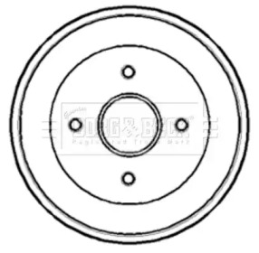 Тормозный барабан BORG & BECK BBR7168