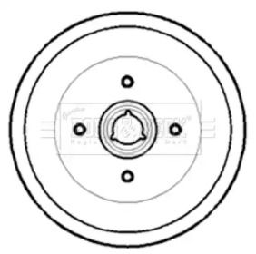 Тормозный барабан BORG & BECK BBR7172