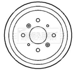 Тормозный барабан BORG & BECK BBR7175