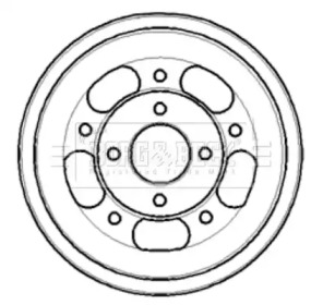 Тормозной барабан BORG & BECK BBR7177