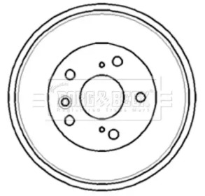 Тормозный барабан BORG & BECK BBR7181