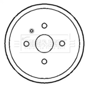 Тормозный барабан BORG & BECK BBR7183