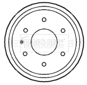 Тормозный барабан BORG & BECK BBR7184