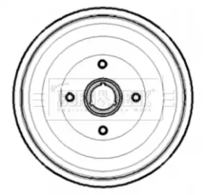Тормозный барабан BORG & BECK BBR7189