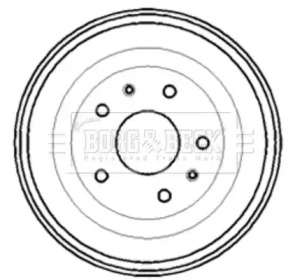 Тормозный барабан BORG & BECK BBR7193