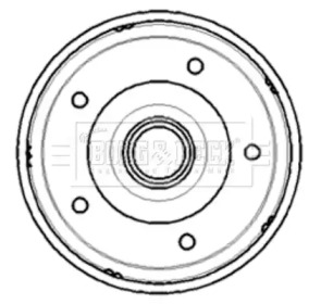 Тормозный барабан BORG & BECK BBR7194