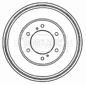 Тормозный барабан BORG & BECK BBR7200