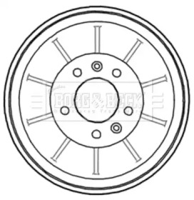 Тормозный барабан BORG & BECK BBR7203