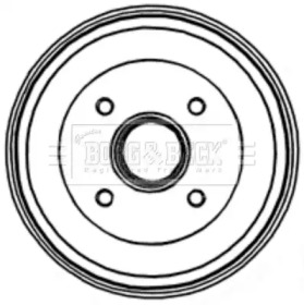 Тормозный барабан BORG & BECK BBR7205