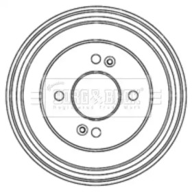 Тормозный барабан BORG & BECK BBR7207