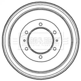 Тормозный барабан BORG & BECK BBR7210