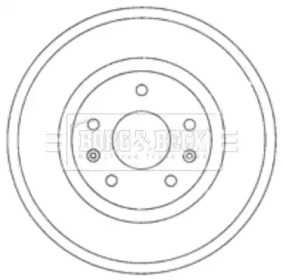 Тормозный барабан BORG & BECK BBR7211