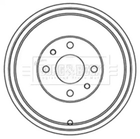 Тормозный барабан BORG & BECK BBR7218