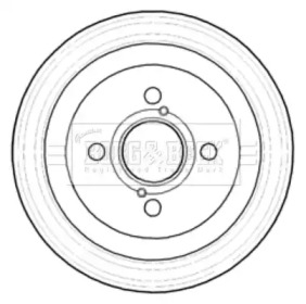 Тормозный барабан BORG & BECK BBR7219