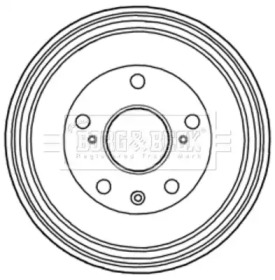 Тормозной барабан BORG & BECK BBR7220