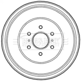 Тормозный барабан BORG & BECK BBR7221