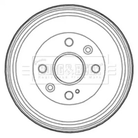 Тормозный барабан BORG & BECK BBR7223