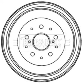 Тормозный барабан BORG & BECK BBR7227